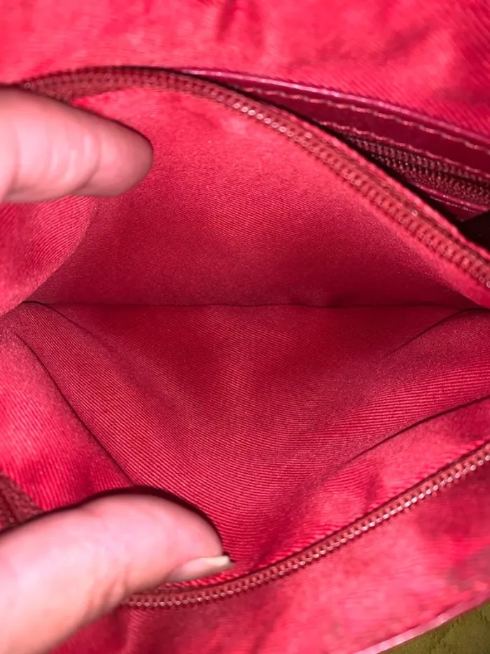 Sac à main Muska cuir bordeaux - photo numéro 9