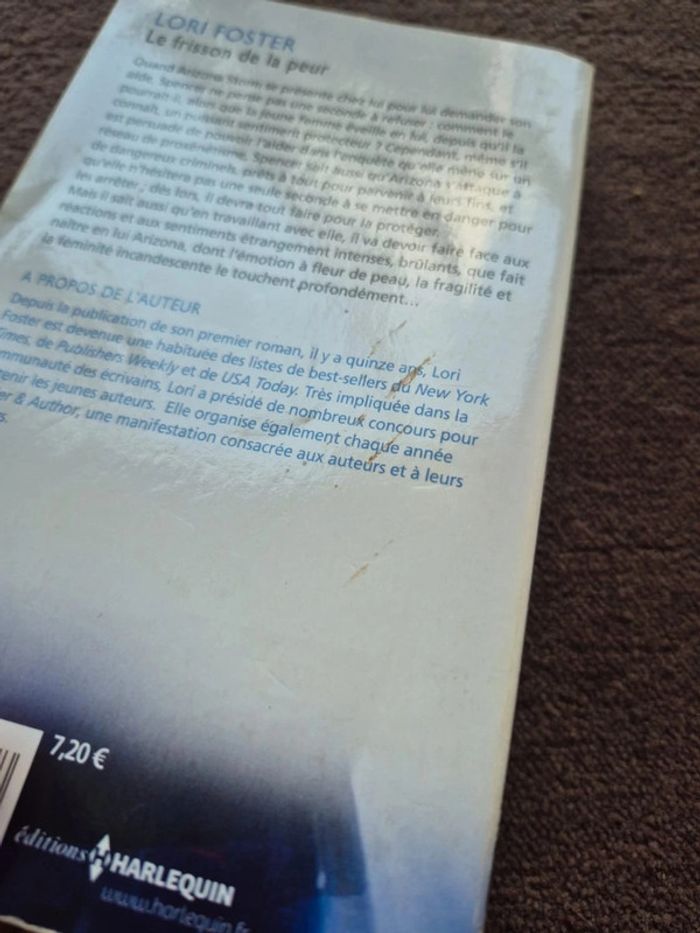 Livre le frisson de la peur par Lori Foster - photo numéro 3