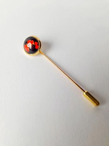Broche coquelicot