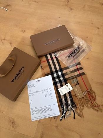 Écharpe burberry marron