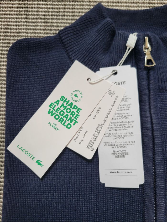 Veste Zippé Lacoste Bleue - photo numéro 5