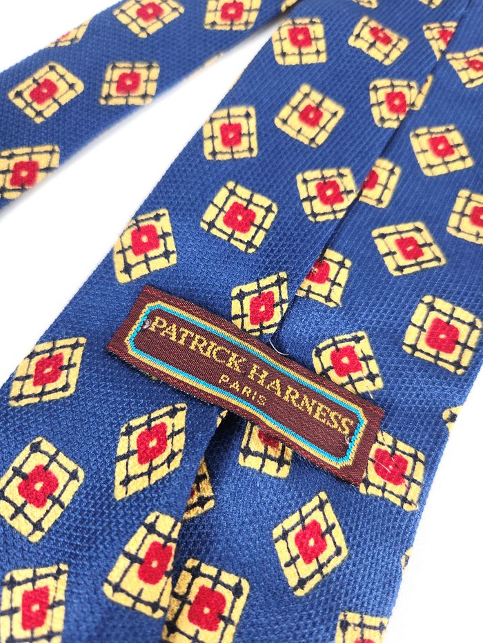 Cravate en Soie Patrick Harness - Motif Géométrique - photo numéro 4