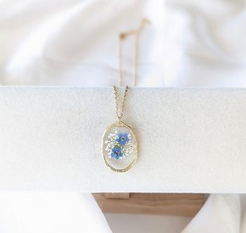 Collier fleurs séchées 