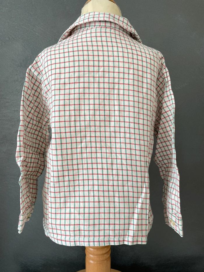 Chemise à carreaux vert et rouge - photo numéro 2