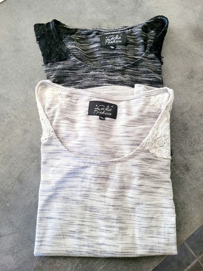 Lot 2 t-shirts manches longues
