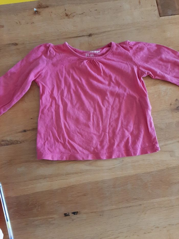 Tee shirt manche longue fille 18 mois