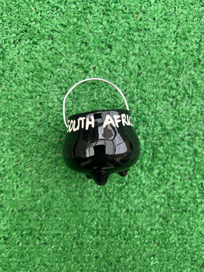 Mini marmite décorative « South Africa » en céramique
