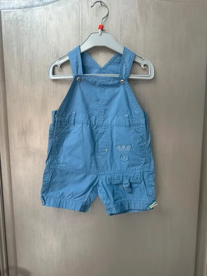 Salopette short Jacadi 12 mois bleu