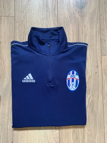 Sweat Adidas Authentique 1/4 zip Bleu Taille S