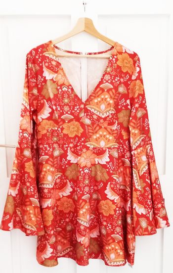 Robe courte style hippie vintage - Cider - (L/ XL)