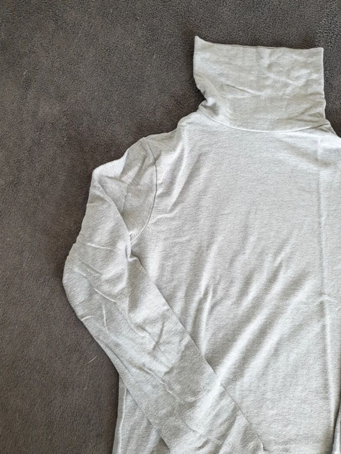 Sous pull gris fille 10 ans - photo numéro 2