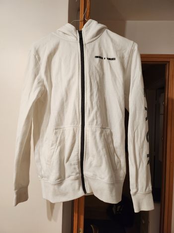 Gilet zippe à capuche