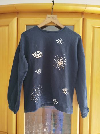 Sweat taille 12 ans bleu marine