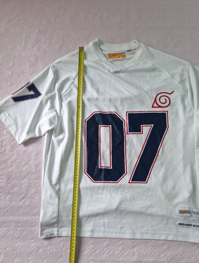 Tee-shirt , homme , coupe large , style football américain , Naruto , taille S - photo numéro 6