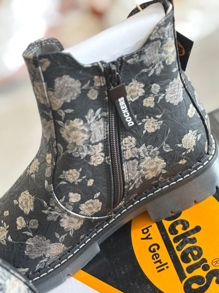 Paire de bottine noire 40 neuve dockers - photo numéro 3