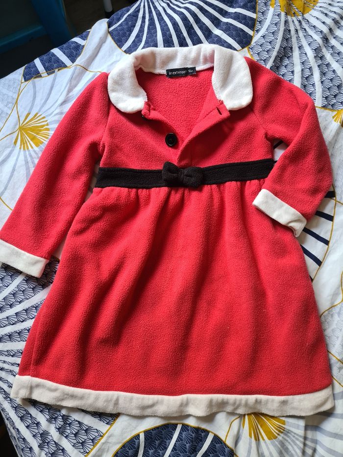 Robe Noël. Molletonné. In extenso.2 ans.