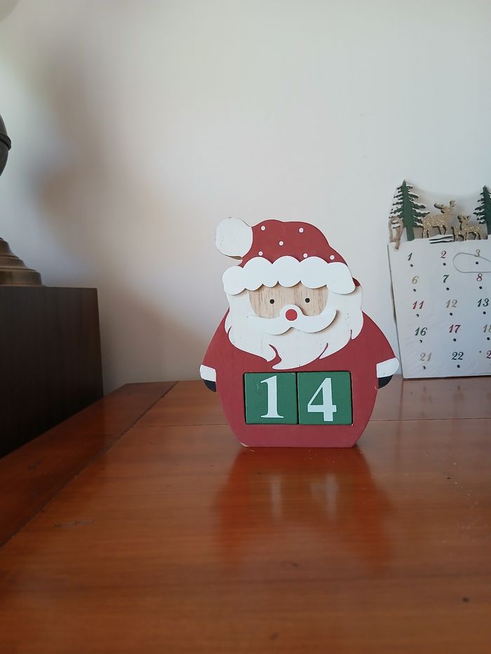 Neuf: Calendrier perpétuel/ de l'avent en bois massif - photo numéro 6