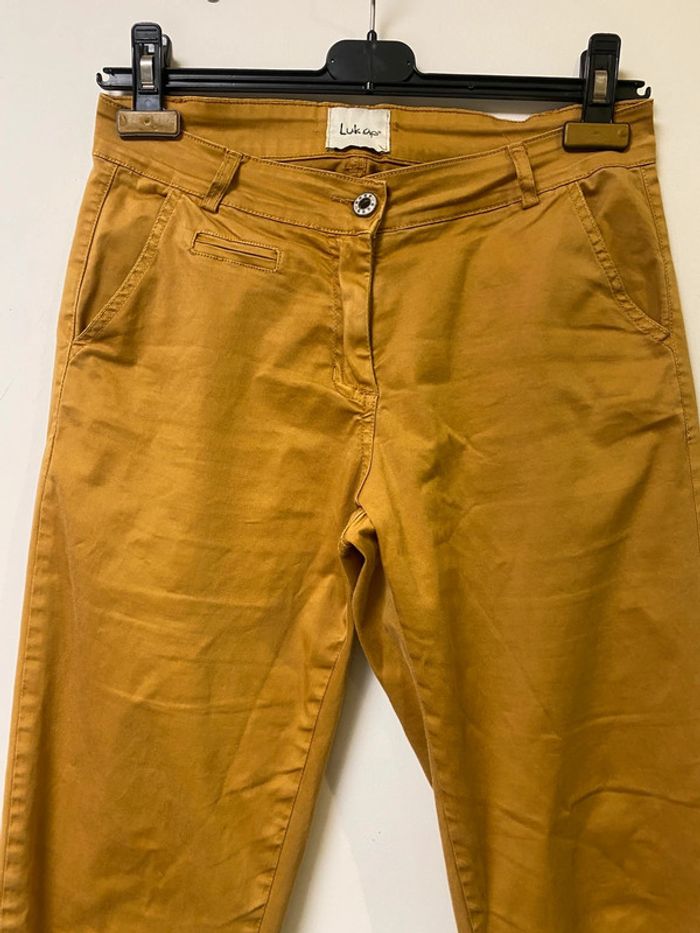 Joli pantalon moutarde Luck Ap taille 36 - photo numéro 2