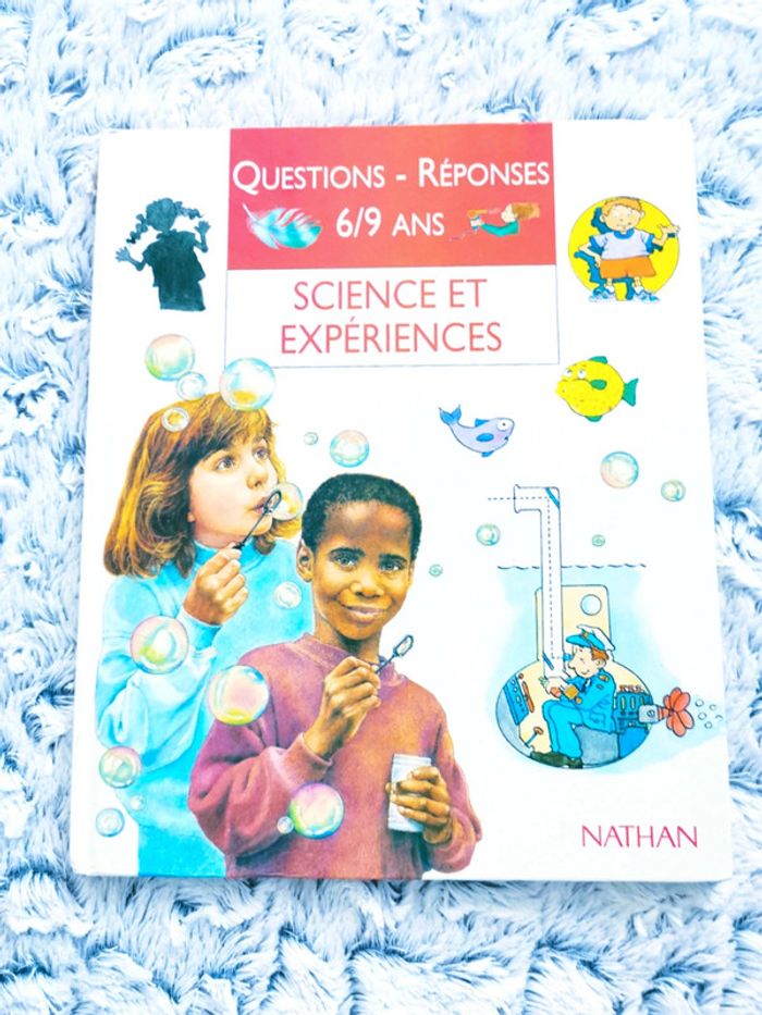 Livre Questions- Réponses 6/9 ans : science et expériences 🖤