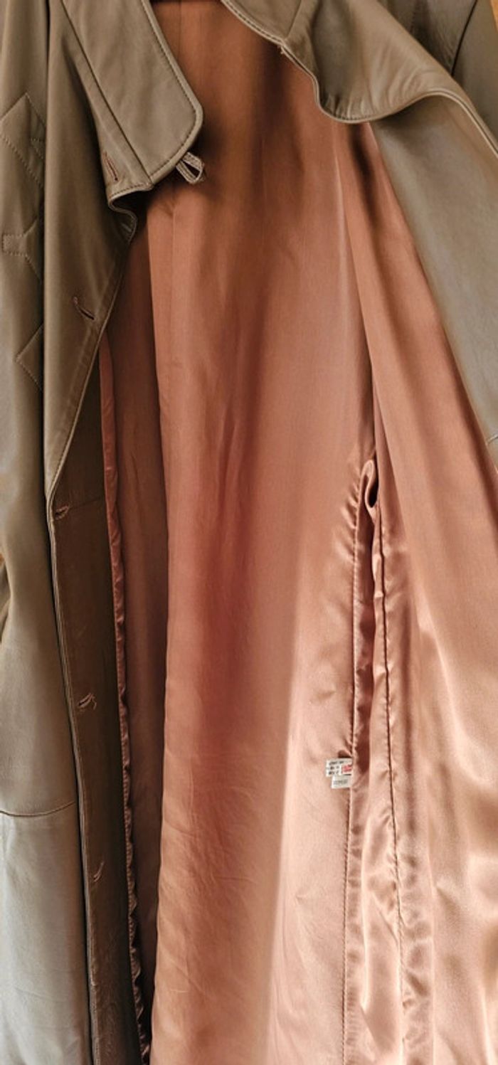 Long manteau cuir André Sales taille 38 - photo numéro 9