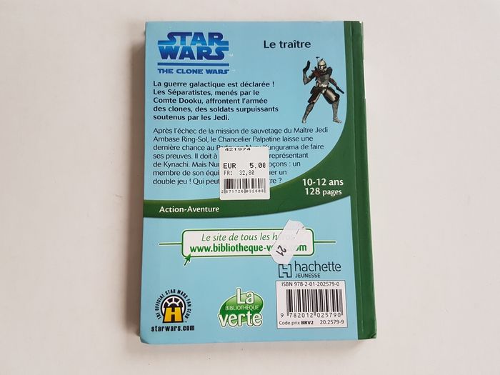 Livre Star Wars The Clone Wars Le Traître La Bibliothèque Verte 11 - photo numéro 2