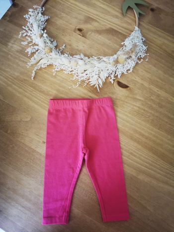 Legging rose fushia 3 mois
