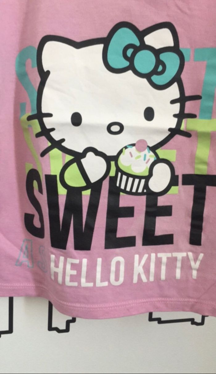 TEE shirt Hello Kitty 2 ans t-shirt fille - photo numéro 2