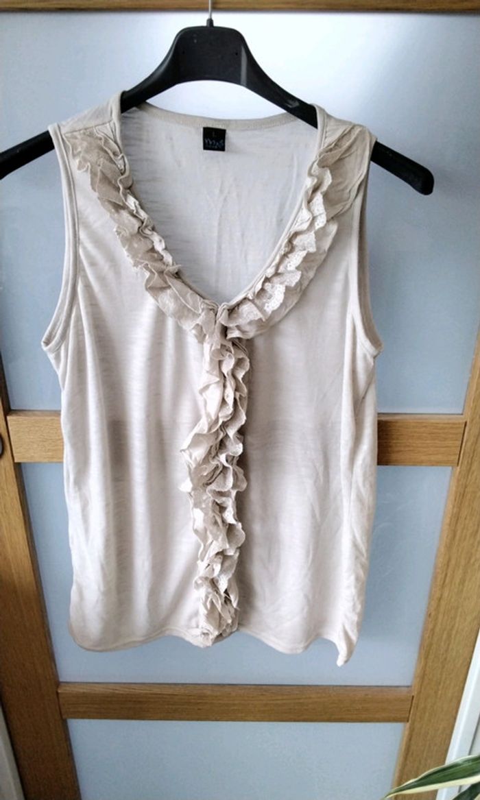 Débardeur long T-shirt sans manche femme - L - 40