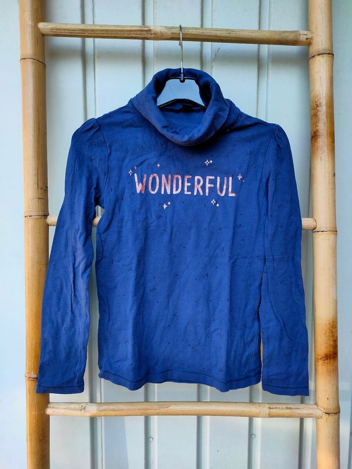 Sous pull marine Kiabi taille 8 ans