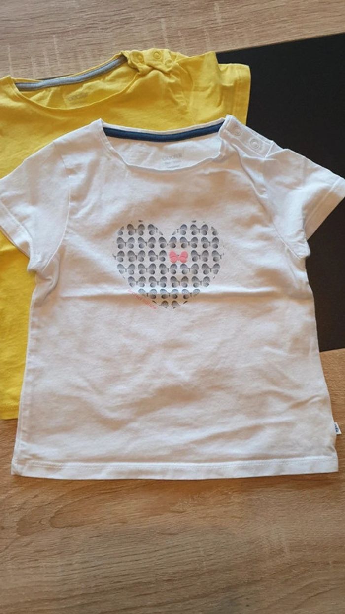 Lot de 2 tee-shirts manches courtes 18 mois - photo numéro 2