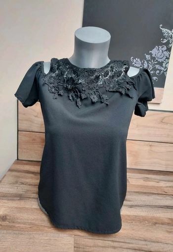 Très joli haut noir Jolio &Co Taille S/M