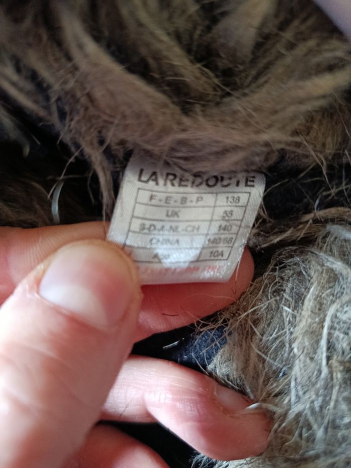 Blouson type laine col fourrure A1478 - photo numéro 3