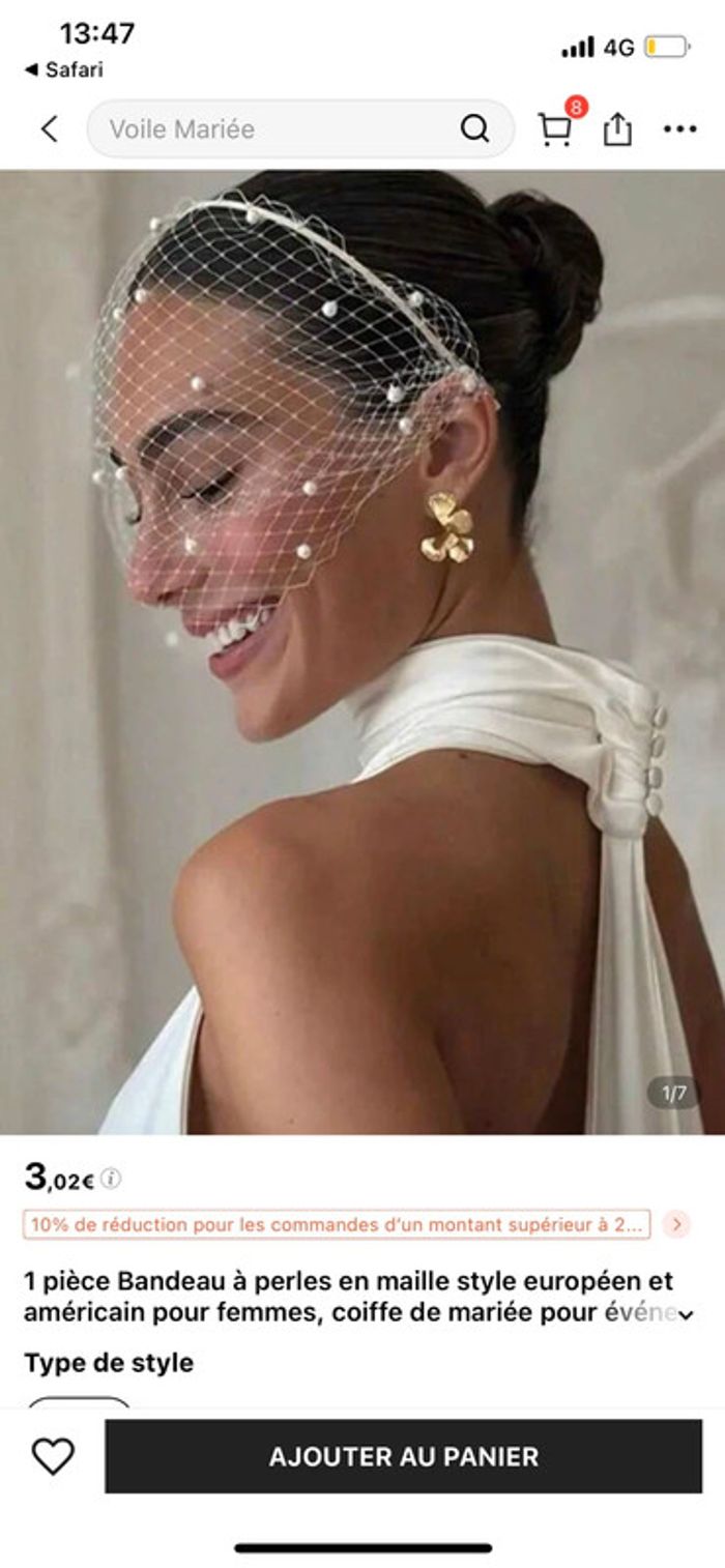 Voilette mariée - photo numéro 3