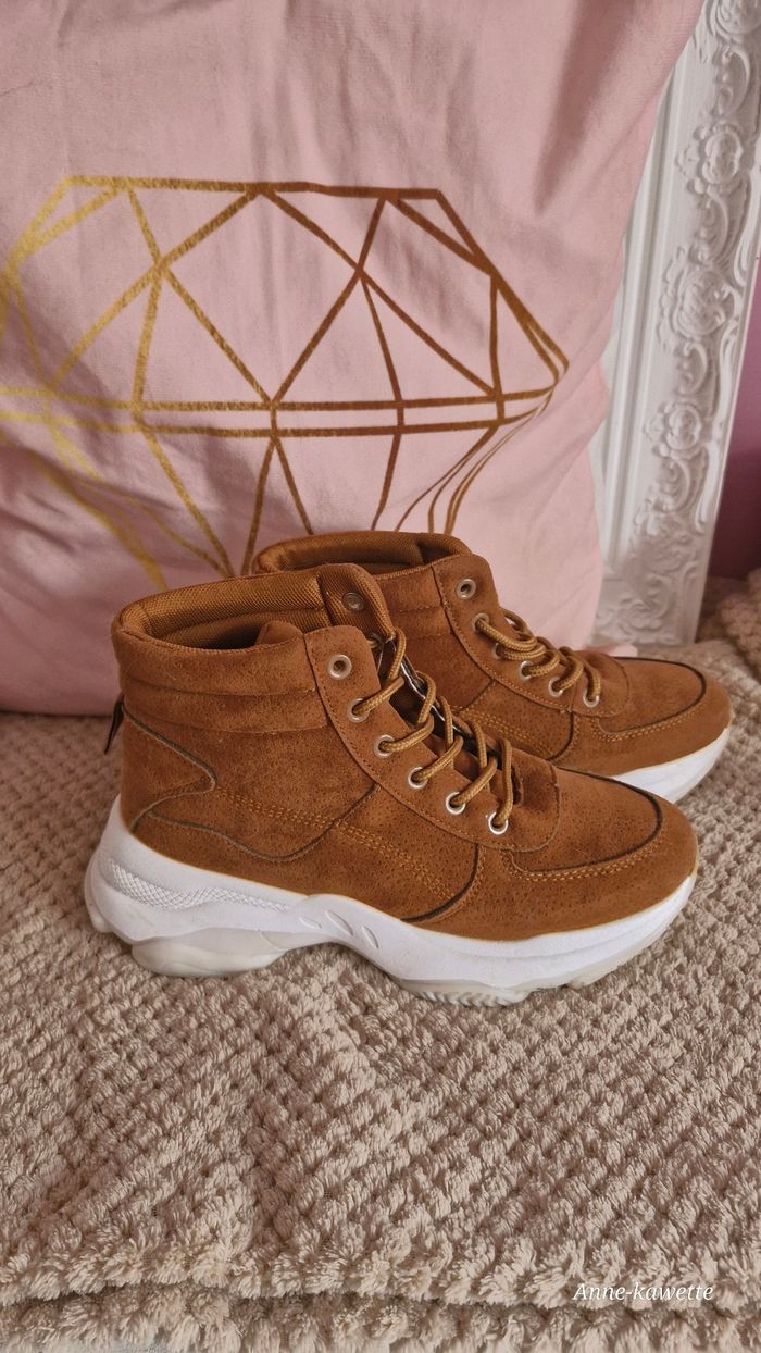 Chaussure haute marron T38 - photo numéro 3