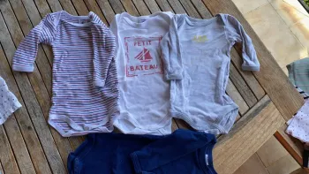 Lot de 4 bodys Petit Bateau - 3 mois
