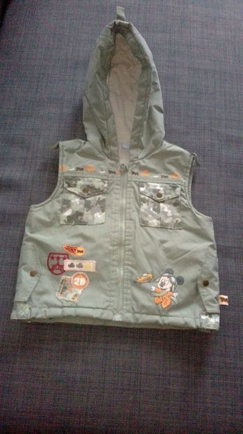Veste polaire sans manches 12 mois Disney