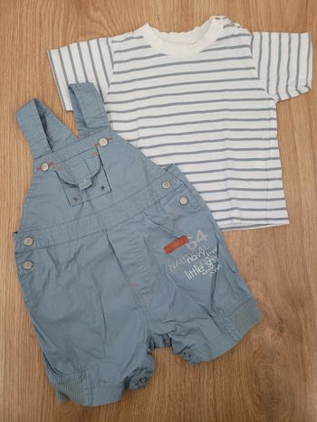 Ensemble salopette Petit Pirate 9 mois