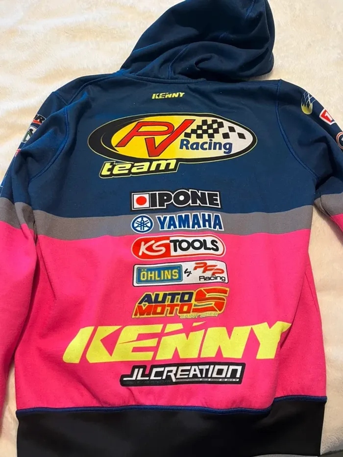 Gilet Sweat zippé KENNY – Team PV Racing – Moto / Quad – Taille S/M - photo numéro 4