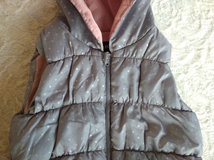 Veste sans manche zippée avec capuche oreille de lapin Fille 12 mois Étoile Kiabi - photo numéro 5