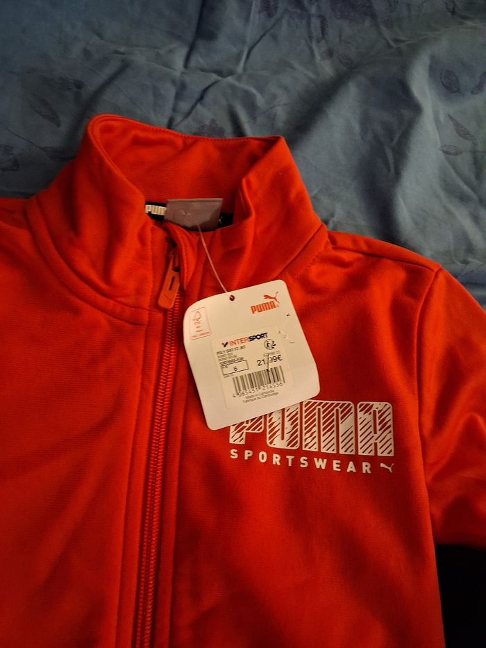 Veste gilet zippe puma 6 ans neuve - photo numéro 2