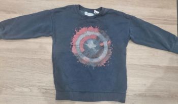 Pull Enfant Captain America Marvel | Taille 5-6 ans | Très Bon État