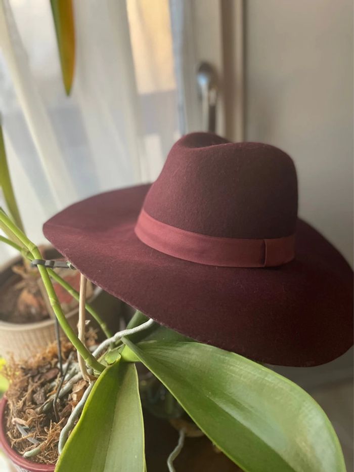 Chapeau feutre bordeaux - photo numéro 6