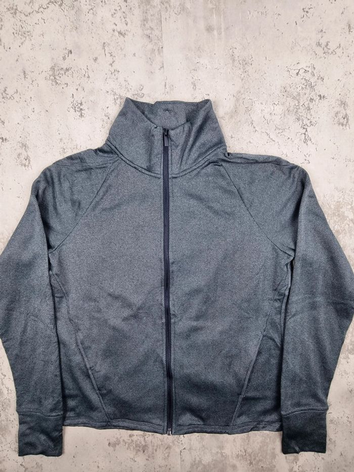 Veste zippée Champion bleu gris – Taille S Femme (mesures en photos) - photo numéro 3