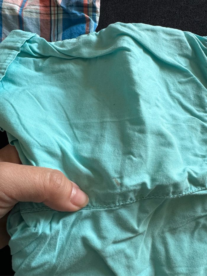 Lot 2 shorts 18 mois bleu et rayures bleues - photo numéro 3