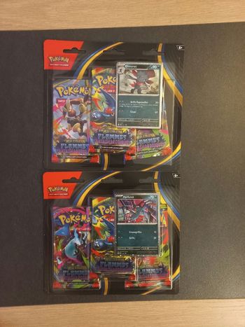 Pokemon Lot 2 Tripack Méga Évolution Flammes Fantasmagoriques Neuf Français