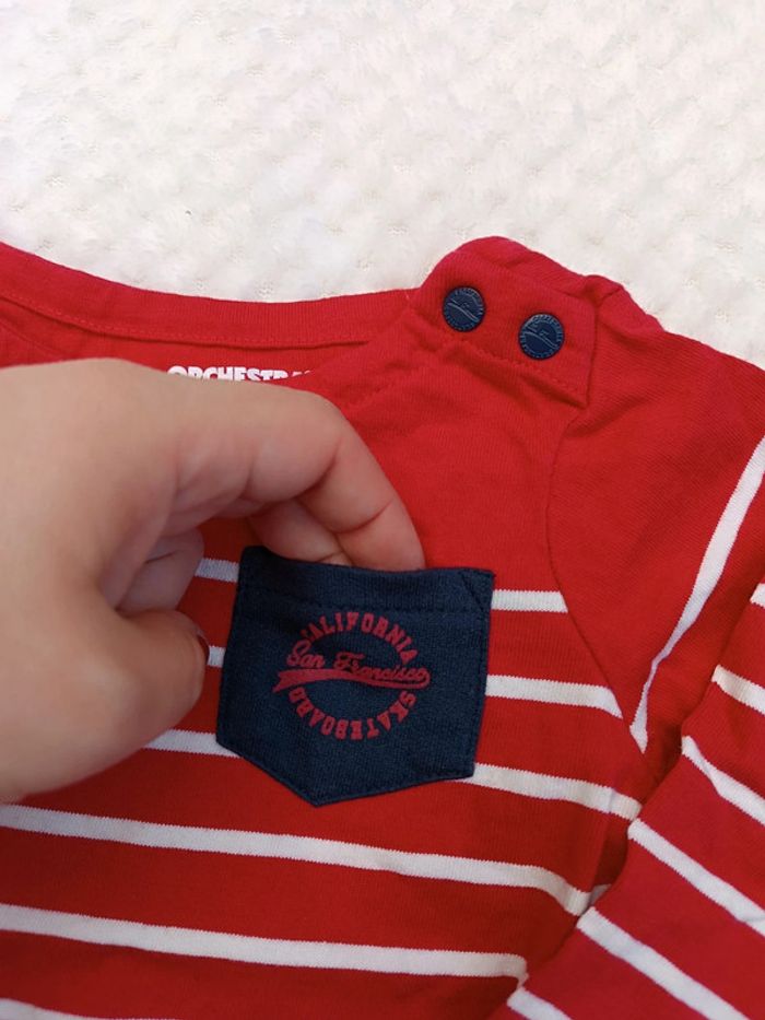 🔸 T-shirt manches longues Orchestra – 9 mois 🔸 - photo numéro 4