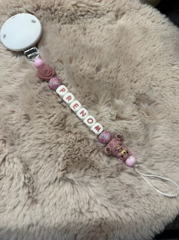 Attache tétine ourson