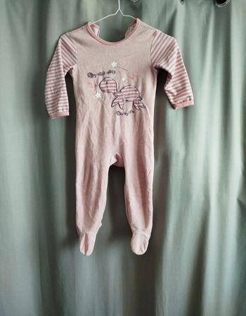 Pyjama fille grenouillère tortue