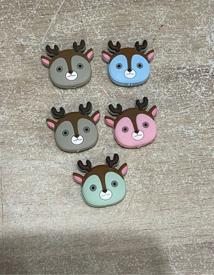 Perle silicone cerf