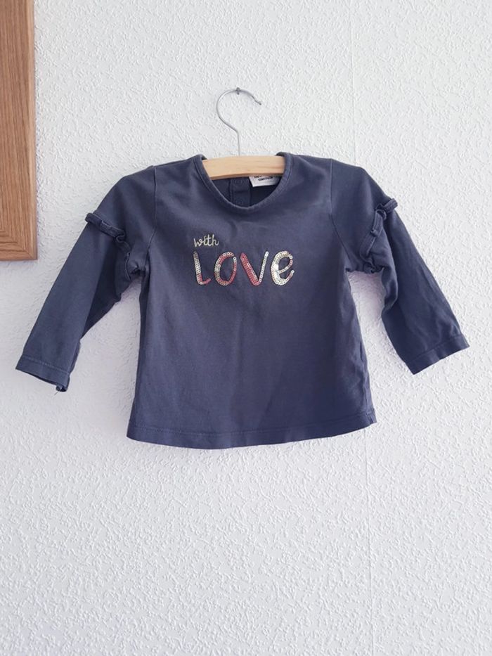 Tape A L'Œil - Tee-shirt manches longues - With Love (12 mois)
